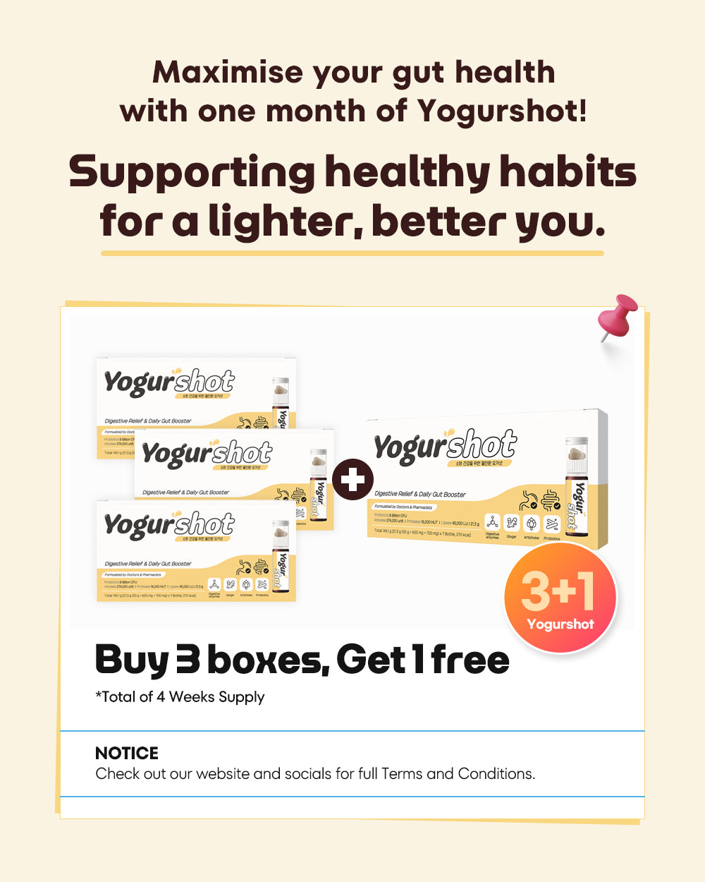 Yogurshot Bundle Promotion (Buy 3, Get 1 Free)